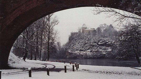 mas de Laroque sous la neige